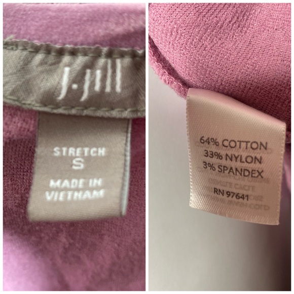 J.Jill Jacquard Long Sleeves Top Small - Picture 8 of 9